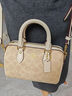 COACH【全國(guó)聯(lián)?！哭ⅠY Rowan 18 徽標(biāo)可拆卸肩帶 PVC波士頓包手提包 香草白CW329-IMXDM 現(xiàn)貨 曬單實(shí)拍圖