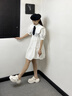 卓詩尼厚底洞洞鞋女2025年夏季新款舒適百搭珍珠水鉆包頭涼拖鞋沙灘涼鞋 淺米色 37-38 曬單實拍圖