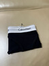 Calvin Klein內衣【明星同款摩登引力帶】女士ck提花比基尼三角內褲女 001-太空黑 1條 S 曬單實(shí)拍圖