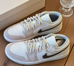 耐克（NIKE）Jordan官方喬丹時(shí)髦AJ1板鞋女子輕松假日風(fēng)運(yùn)動(dòng)鞋新款 IB8859 101白/礦石灰/白/柔粉/淡紫色 42 曬單實(shí)拍圖