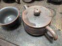 欽州坭興陶茶壺寬口漢瓦壺西施壺廣西全手工石瓢壺紫陶功夫茶具 茶壺+寬口杯[杯約100ml] 250ml 曬單實拍圖