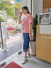 啄木鳥七分直筒牛仔褲女寬松2025年夏季新薄款馬褲高腰小個子中褲闊腿褲 7568【深藍色】 【七分褲】 33 【150到160斤】 曬單實拍圖
