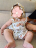 OAK FAMILY新生兒胎帽遮陽帽艾草竹棉嬰兒護鹵門帽寶寶滿月帽子 小美人魚 0-18個月 M(38cm) 曬單實拍圖