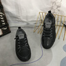 公羊男鞋夏季新款潮流真皮商務(wù)休閑皮鞋男防滑軟底運動百搭經(jīng)典板鞋男 黑色 【標(biāo)準(zhǔn)皮鞋碼】 41 (255mm) 曬單實拍圖