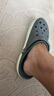 卡駱馳crocs洞洞鞋貝雅卡駱班輕便耐磨一腳蹬休閑鞋|205089 石板灰/青檸綠-0GX 44 (280mm) 曬單實(shí)拍圖