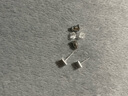 伊燦s999銀針?lè )綁K精致耳釘女2025年新款爆款輕奢小眾設計耳飾小巧耳環(huán) s999銀針精致耳釘 曬單實(shí)拍圖