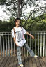 VLONE【StapleHoodle】春夏男女同款經(jīng)典大LOGO美潮純棉男士短袖T恤 黑粉-經(jīng)典大V款 L 曬單實拍圖