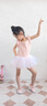 南瓜精靈兒童舞蹈服女童夏季練功衣幼兒女孩短袖芭蕾舞裙女中國(guó)舞跳舞服裝 藕粉色 110 (建議105-110cm 25-33斤) 曬單實(shí)拍圖