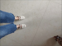 栢啟歆法式瑪麗珍平底單鞋女仙女配裙子夏季新款晚晚風(fēng)溫柔珍珠百搭單鞋 米色 38 曬單實(shí)拍圖