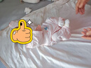 貝瑞加（Babyprints）嬰兒連體衣2件裝寶寶夏季衣服純棉哈衣薄款家居爬服護(hù)肚 白粉59 曬單實(shí)拍圖