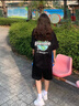棉之雪美式運動休閑復(fù)古短褲男生夏季百搭簡約跑步寬松直筒抽繩五分褲潮 黑色美式五分褲 2XL 【160cm-170cm】 曬單實拍圖