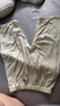 Aengbay昂貝 防蚊褲嬰兒莫代爾夏季冰絲長(zhǎng)褲束腳運(yùn)動(dòng)褲燈籠褲寶寶褲子 綠色 80 曬單實(shí)拍圖