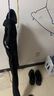 喬克杰夏季薄款男士裝抗皺休閑潮垂感小腳易穿百搭顯瘦寬松運動九分褲子 黑色+黑色 L 曬單實拍圖