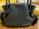 高巴度（GORBADO）女式手提包2025新款時(shí)尚真皮單肩斜挎包女大包包大容量大氣軟皮包 小款黑色 曬單實(shí)拍圖