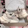 FILA FUSION 斐樂趙露思同款女鞋硬糖新款厚底休閑厚底老爹鞋運(yùn)動鞋 【貓爪】奶白/薄霧灰-GC 36.5 曬單實(shí)拍圖