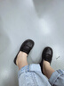 卓詩(shī)尼經(jīng)典氣質(zhì)樂(lè )福鞋平底中跟套腳女鞋春夏時(shí)尚百搭女單鞋 黑色 35 曬單實(shí)拍圖