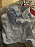 單郎精品白色假領(lǐng)子男女通用襯衫領(lǐng)百搭休閑毛衣裝飾領(lǐng)尖領(lǐng)方領(lǐng)節(jié)約領(lǐng) 高棉淺藍(lán)斜紋假領(lǐng)子 40建議【130--140斤】 曬單實拍圖
