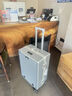 北蘭前開蓋行李箱新款商務(wù)多功能大容量USB充電上飛機(jī)旅行登機(jī)拉桿箱 卡扣【銀灰色】 28英寸 【托運箱 USB充電+杯架+發(fā)順豐】 曬單實拍圖
