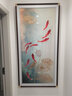滿(mǎn)繡園九魚(yú)金蓮圖蘇繡成品掛畫(huà)走廊現代新中式玄關(guān)高端刺繡裝飾畫(huà)織錦繡 立體邊框九魚(yú)荷花 160*80 曬單實(shí)拍圖