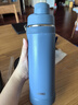 膳魔師（THERMOS）2024日本膳魔師不銹鋼保溫保冷杯男女手提便攜直飲運動水杯FJU FJU ASB藍色2024新款1000ml 曬單實拍圖