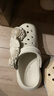 卡駱馳crocs白鹿同款經典泡芙花束洞洞鞋舒適百搭|211448 亞麻色-0HZ 36 /37(220mm) 曬單實拍圖