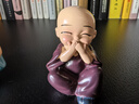 哥綸新中式禪意四不小和尚家居擺件裝飾品小沙彌公仔辦公室桌面小擺設(shè) 【光頭】四不小和尚（4個套裝） 曬單實(shí)拍圖