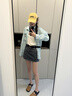 何佳功半身裙女通勤面試西裝裙一步裙包臀顯瘦小個(gè)子半截裙短裙a字裙 灰色 M (100-110斤） 曬單實(shí)拍圖