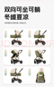 ANGI BABY嬰兒車高景觀嬰兒推車可坐可躺雙向避震0-3歲新生兒遛娃神器推車 卡其金翎【四輪橡膠】 嬰兒車高景觀輕便避震遛娃神車 曬單實拍圖