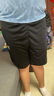 安德瑪（Under Armour）男童五分褲綜訓(xùn)速干吸濕休閑運動短褲242123175 黑色 170cm  曬單實拍圖