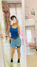 蕉內(nèi)【周冬雨同款】涼皮501CoolPro女士亨利領(lǐng)背心吊帶運動透氣帶胸墊 克萊因藍(lán) M 曬單實拍圖