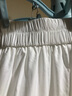 GIJIANL小香風純棉黑色半身裙女2025春國風氣質蕾絲鏤空拼接大擺A字裙 白色 --有里襯，后腰有彈力 XL (115-125斤) 曬單實拍圖