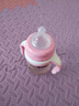 世喜嬰幼兒奶瓶PPSU寬口徑塑料防摔防脹氣硅膠奶嘴新生兒童兩用喝 粉紅色奶瓶+送通針+帶2奶嘴+1吸嘴 300ml 曬單實拍圖
