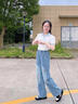 女童直筒牛仔褲春秋款2025新款兒童褲子春裝女孩大童闊腿褲初中生 藍(lán)色【夏季薄款上新啦】 150 曬單實(shí)拍圖