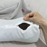 潔麗雅枕頭蕎麥殼三角連體枕家用護頸椎助睡眠牽引枕成人可拆卸組合枕芯 三角蕎麥二合一組合枕-米色 一只 35cm*40cm 曬單實(shí)拍圖