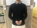 羅蒙假兩件毛衣男士春秋季新款加絨修身商務(wù)襯衫領(lǐng)針織衫拼接v領(lǐng)線衣 卡其色v領(lǐng) 【春秋新款】 XL 【建議120-135斤】 曬單實拍圖
