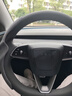 TUSK適用于特斯拉方向盤套modely3煥新版翻毛皮保護四季通用吸汗配件 煥新版M3/Y專用方向盤套-灰色 曬單實拍圖