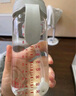 愛得利（evorie） 玻璃奶瓶 嬰兒奶瓶寬口徑帶手柄帶吸管奶瓶300ml （6個月+） 曬單實拍圖