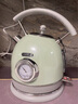 CIDYLO英國電熱水壺復古燒水壺家用自動(dòng)斷電大容量1.8L新款保溫高顏值304不銹鋼恒溫電熱水壺 1.8L 珍珠綠（一鍵恒溫款） 曬單實(shí)拍圖