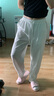 左斯客夏季棉麻寬松長(cháng)褲男休閑輕薄亞麻九分褲男女透氣運動(dòng)多口袋 白色升級質(zhì)感版  L 曬單實(shí)拍圖