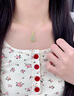 心言心語(yǔ)葫蘆和田玉項鏈女福祿吊墜新中式國潮銀飾送女友七夕情人節禮物 曬單實(shí)拍圖