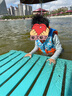 WATERTIME/水川 兒童浮力衣游泳浮潛馬甲 免充氣填充浮力棉浮力衣小熊 S 曬單實拍圖