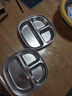 京東京造 兒童碗飯碗 304不銹鋼寶寶輔食盤湯碗小學(xué)生餐具三格托盤600ml 曬單實(shí)拍圖