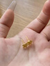 老鳳祥黃金耳釘女款足金幸運四葉草純金耳釘飾七夕情人節(jié)禮物送女友老婆 （今/次日達(dá)）四葉草耳釘金約1.0g*禮盒*賀卡 曬單實拍圖
