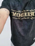 MAGIOPY奢侈高端品牌美式復(fù)古短袖T恤男士圓領(lǐng)寬松大碼ins潮牌夏季半袖 黑色 XL 合適145-160斤 曬單實拍圖