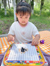 兒童節(jié)禮物50合一多功能五子棋盤象棋玩具跳棋飛行棋彈彈棋軍棋 大富翁游戲棋套裝帶47種棋類玩法 曬單實拍圖