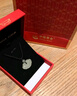 中國黃金（CHINA GOLD）和田玉項(xiàng)鏈女平安鎖玉如意吊墜七夕情人節(jié)生日禮物送女友媽媽老婆 京速達(dá)*玉如意項(xiàng)鏈【玉珠+黑繩】 曬單實(shí)拍圖