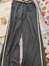 森馬（Semir）休閑褲女抽繩衛(wèi)褲簡約潮酷夏ins潮氣質女生撞色闊腿褲顯腿長 灰色調00322 M 曬單實拍圖
