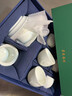 森瓷景德鎮(zhèn)黃守良碧野青瓷茶具套裝陶瓷整套影青雕刻茶碗杯節(jié)日送禮品 漁樵耕讀八件套組 曬單實(shí)拍圖