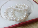 懿家湖邊100%天然珍珠項鏈 假一賠十純淡水大白色送媽媽婆婆禮物 白色 11-12mm41cm 曬單實(shí)拍圖