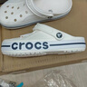 卡駱馳crocs洞洞鞋貝雅卡駱班輕便耐磨一腳蹬休閑鞋|205089 石板灰/青檸綠-0GX 41 /42(260mm) 曬單實拍圖